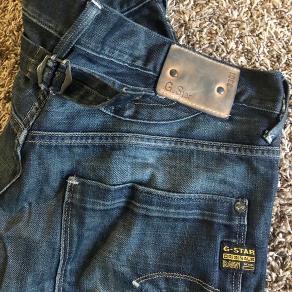 G-Star 3301 Buckle Back Jeans | Denim 34X34 - Used - Picture 1 of 2